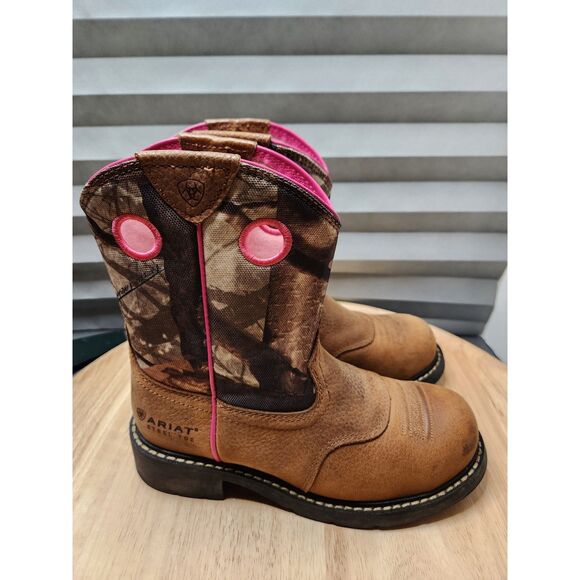 Ariat Steel Toe Work Boots Western Style Women's 6.5 - Picture 3 of 9